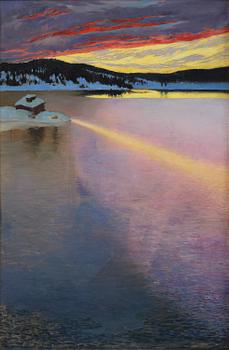 733. Akseli Gallen-Kallela, "Isbildning" (Ice formations).