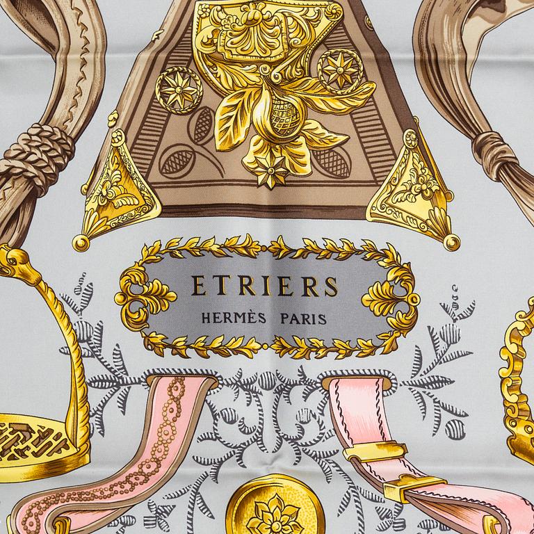HERMÈS, an "Etriers' silk scarf.