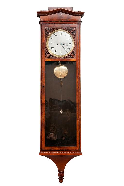 A RUSSIAN WALL CLOCK,  N. Wehrle, St. Petersburg. First half of the 19th century.