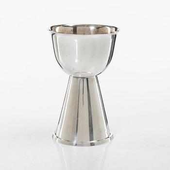 Åke Strömdahl, A Swedish sterling silver chalice, company Hugo Strömdahl AB, Stockholm 1955.
