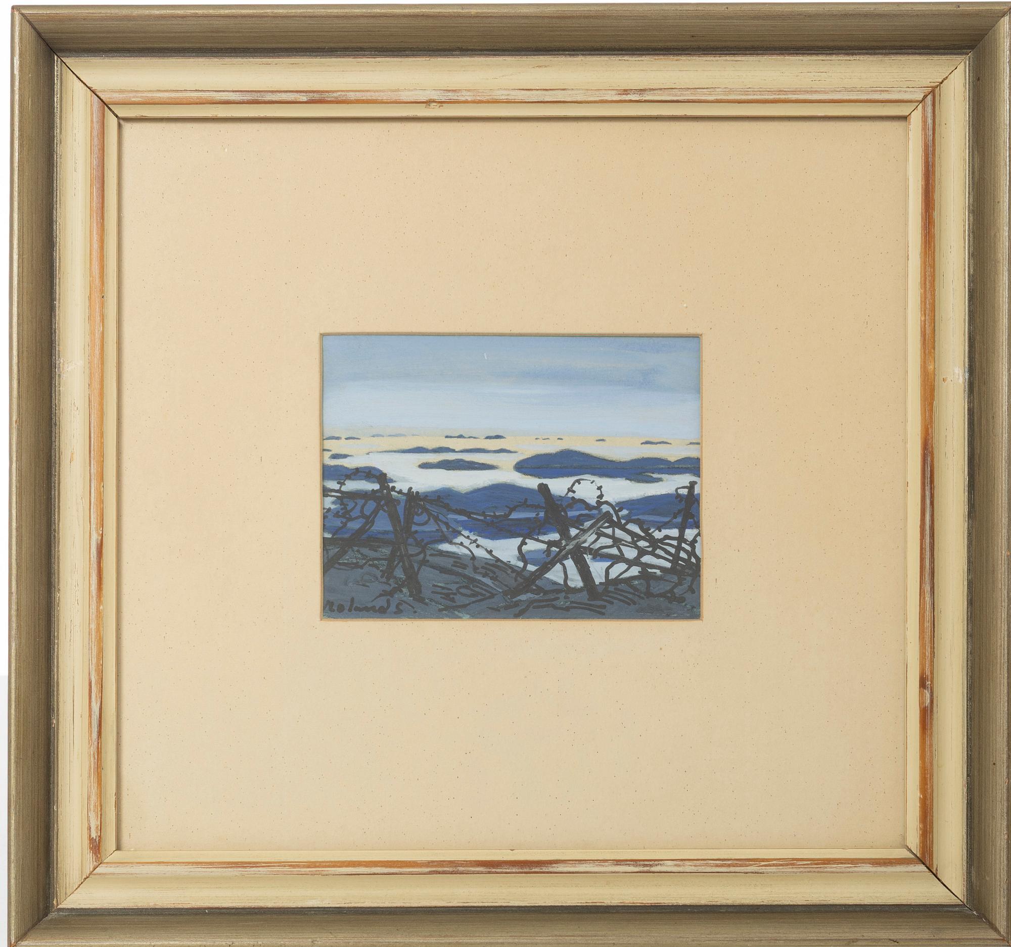 Roland Svensson, taggtråd i skärgårdmiljö.