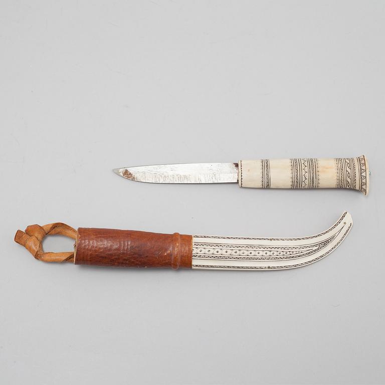 A knife, unclear signature F?, second half of the 20th century.