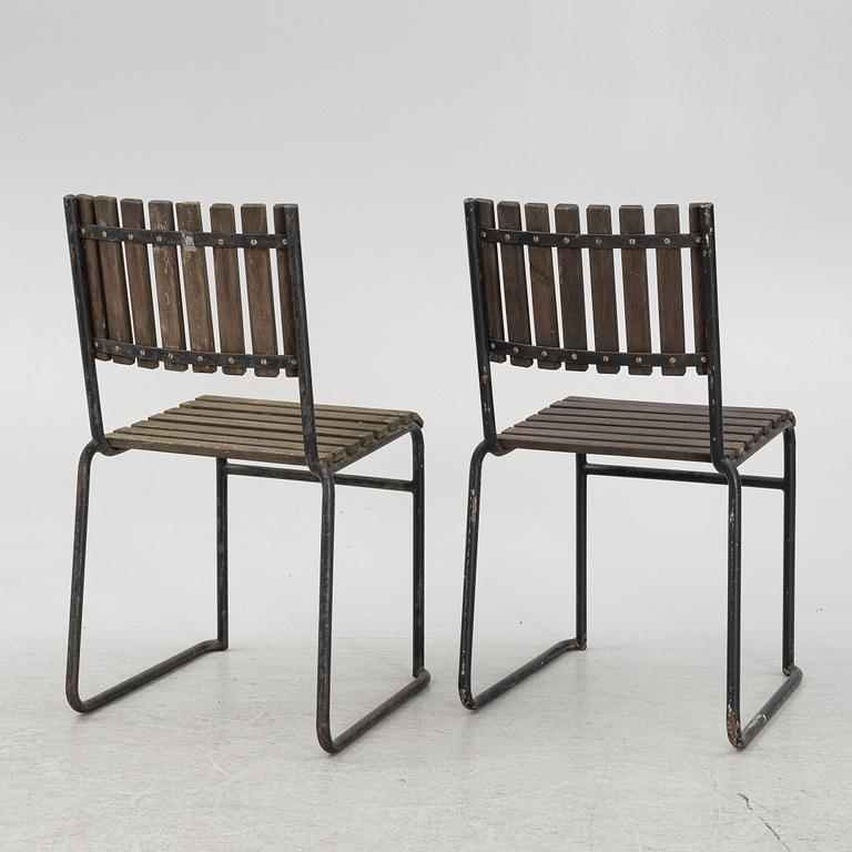 Garden chairs, 6 pcs, mid-20th century.