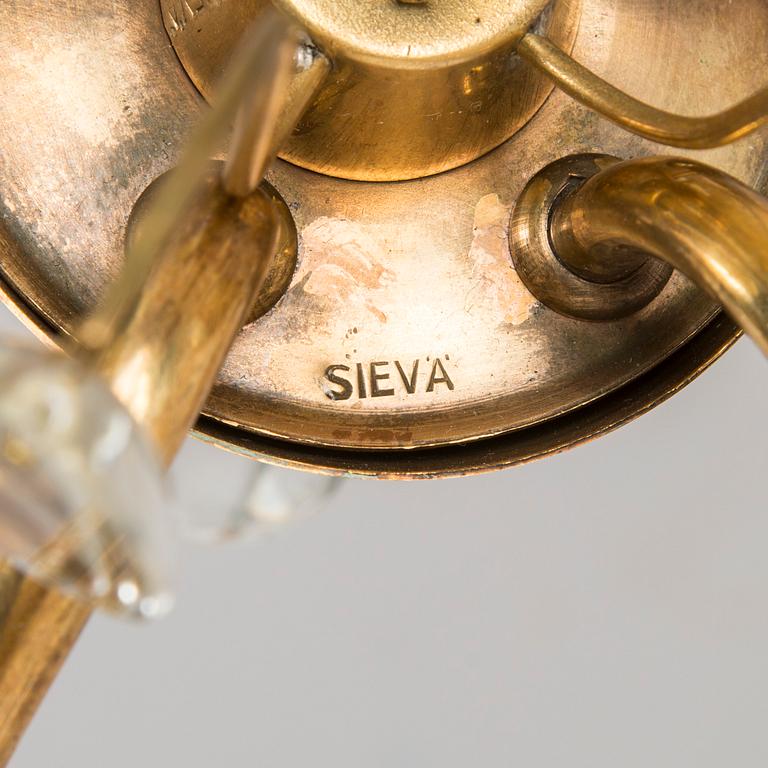 A mid-20th century ceiling light, model 50613, Sievä for Idman, Finland.