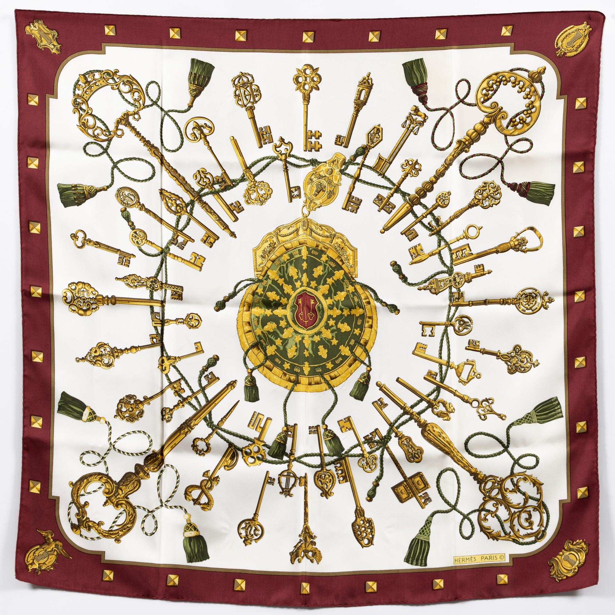 Hermès, scarf, "Les Clés".