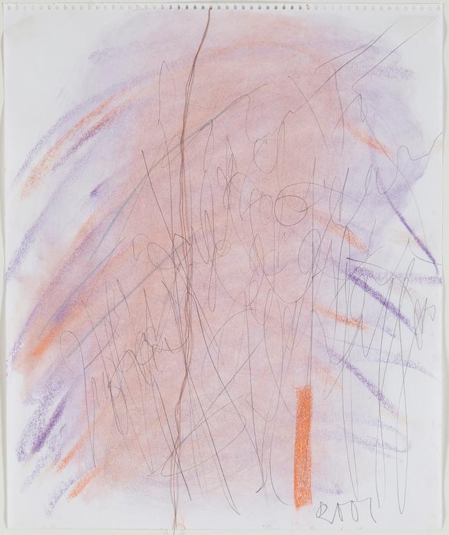 EDDIE FIGGE, mixed media, signed and dated 2001.