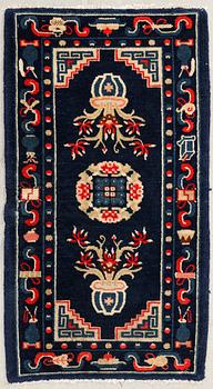 Baotou rug, semi-antique/antique, China, approx. 106x57 cm.