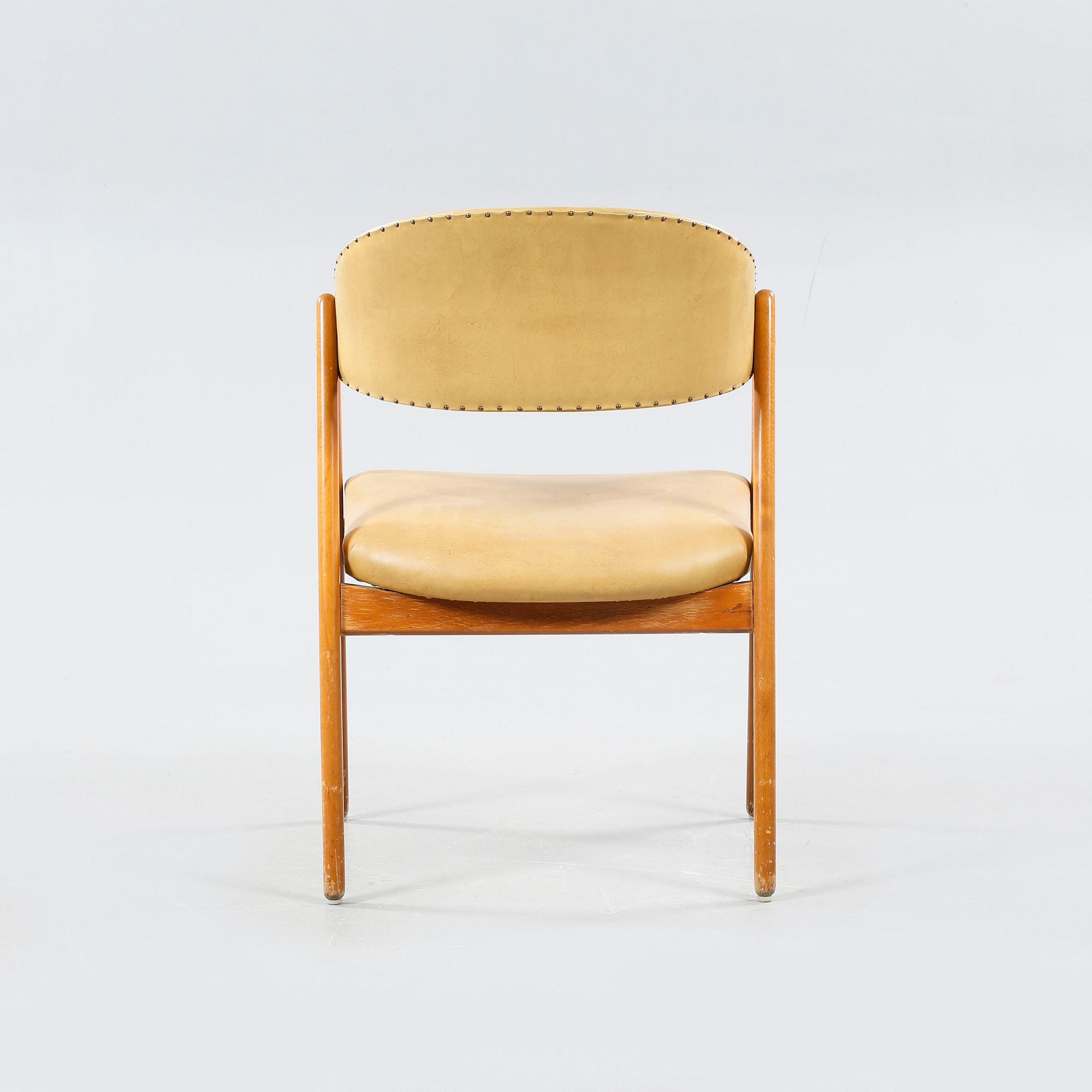 A arm chair by Yngve Ekström, "Puck/922", Gemla Fabrikers AB, Diö, designed in 1956.