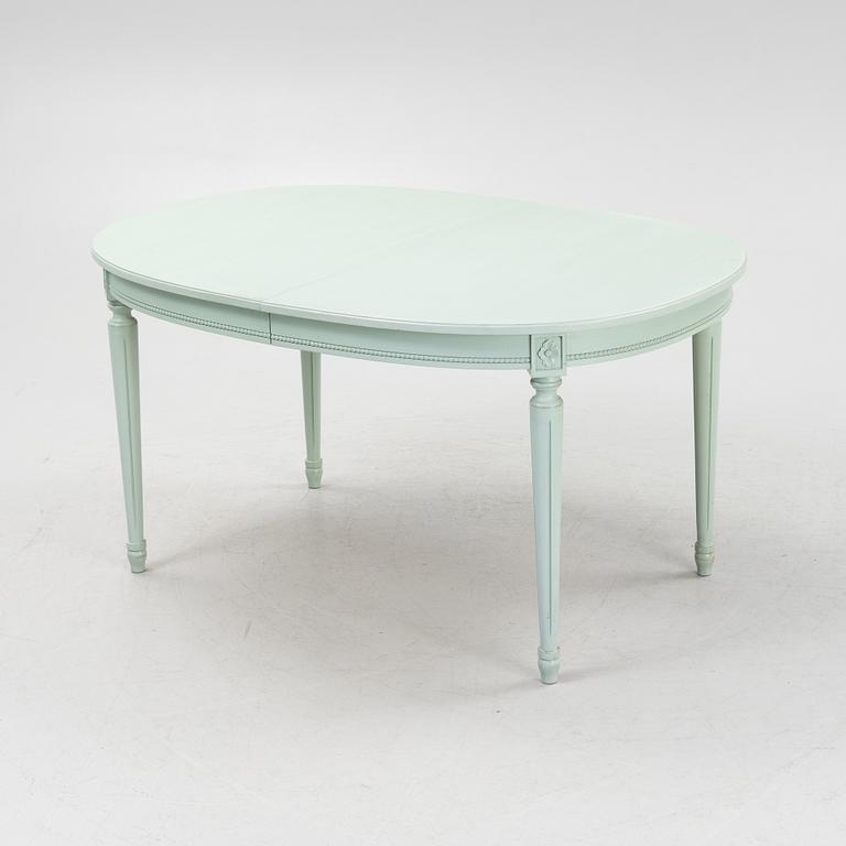 Matsalgrupp, bord och stolar, 1900-talets slut.