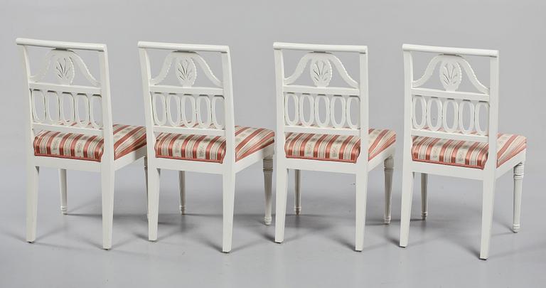 STOLAR, 4 st, Gustaviansk stil, 1900-talets andra hälft.