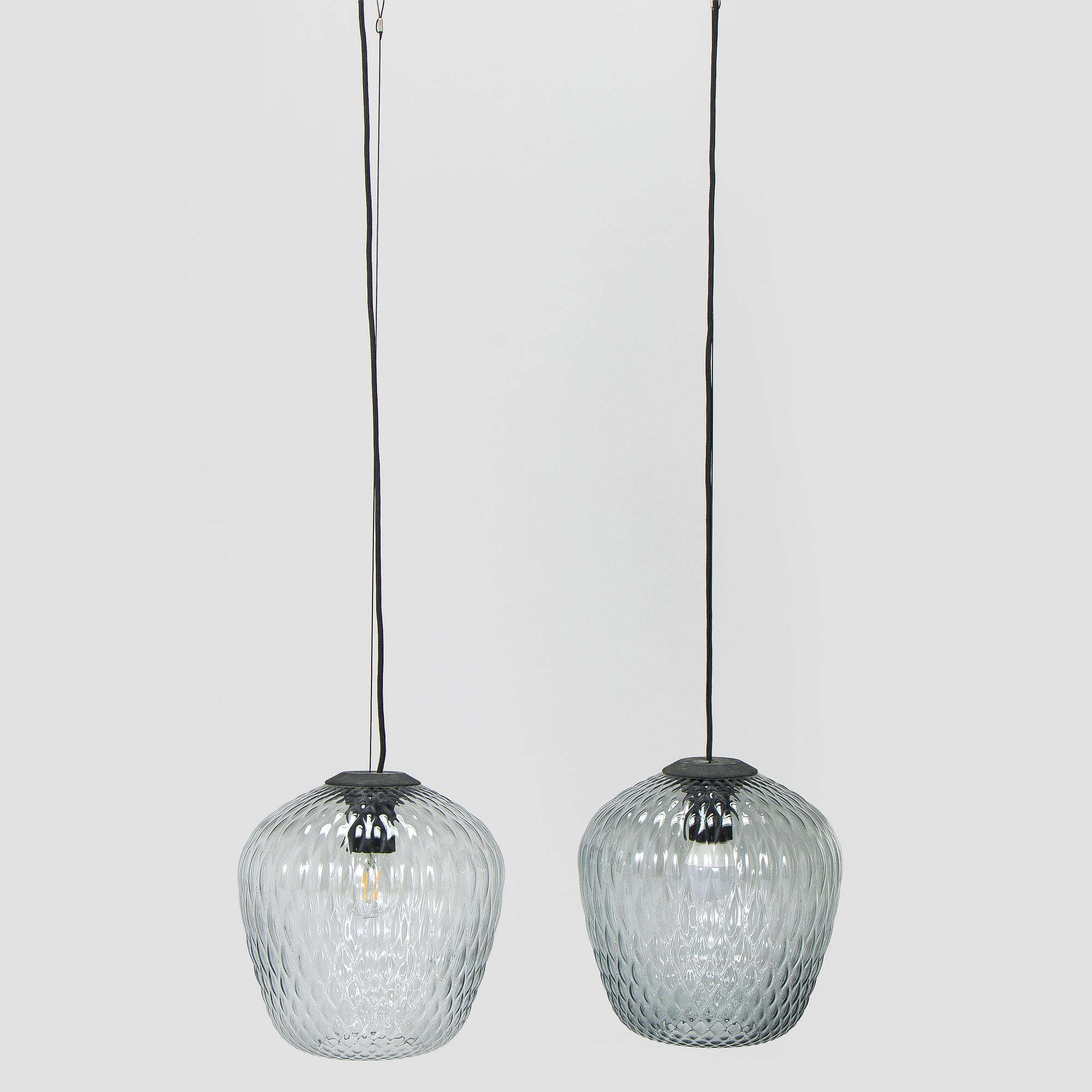 Samuel Wilkinson, a pair of “Blown” pendant lights, &Tradition.