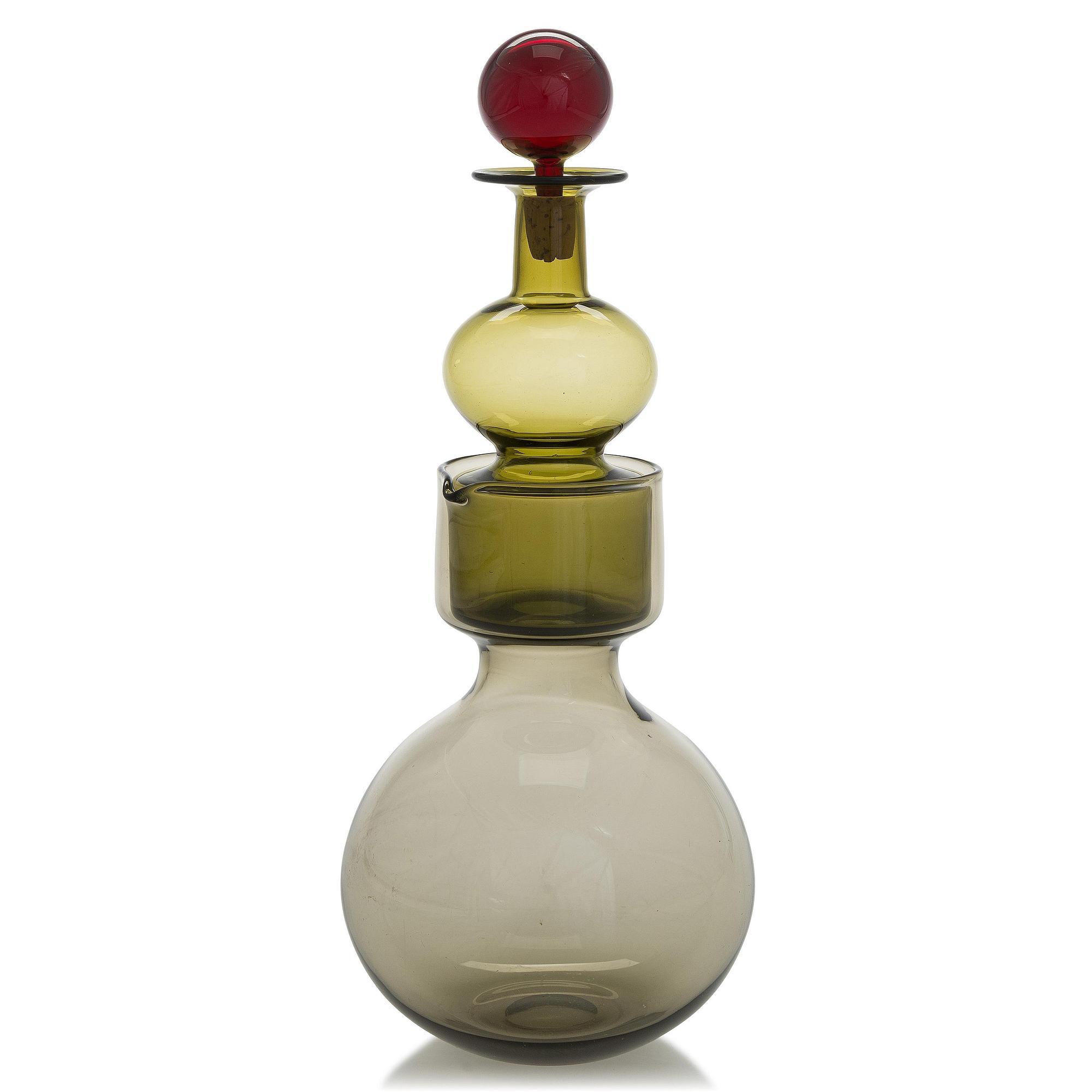 Kaj Franck, a decanter, KF 501  'The Bells of Kremlin', signed K. Franck, Nuutajärvi, Notsjö -59.