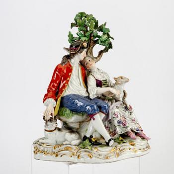 Figurin Meissen 1900-talets första hälft porslin.