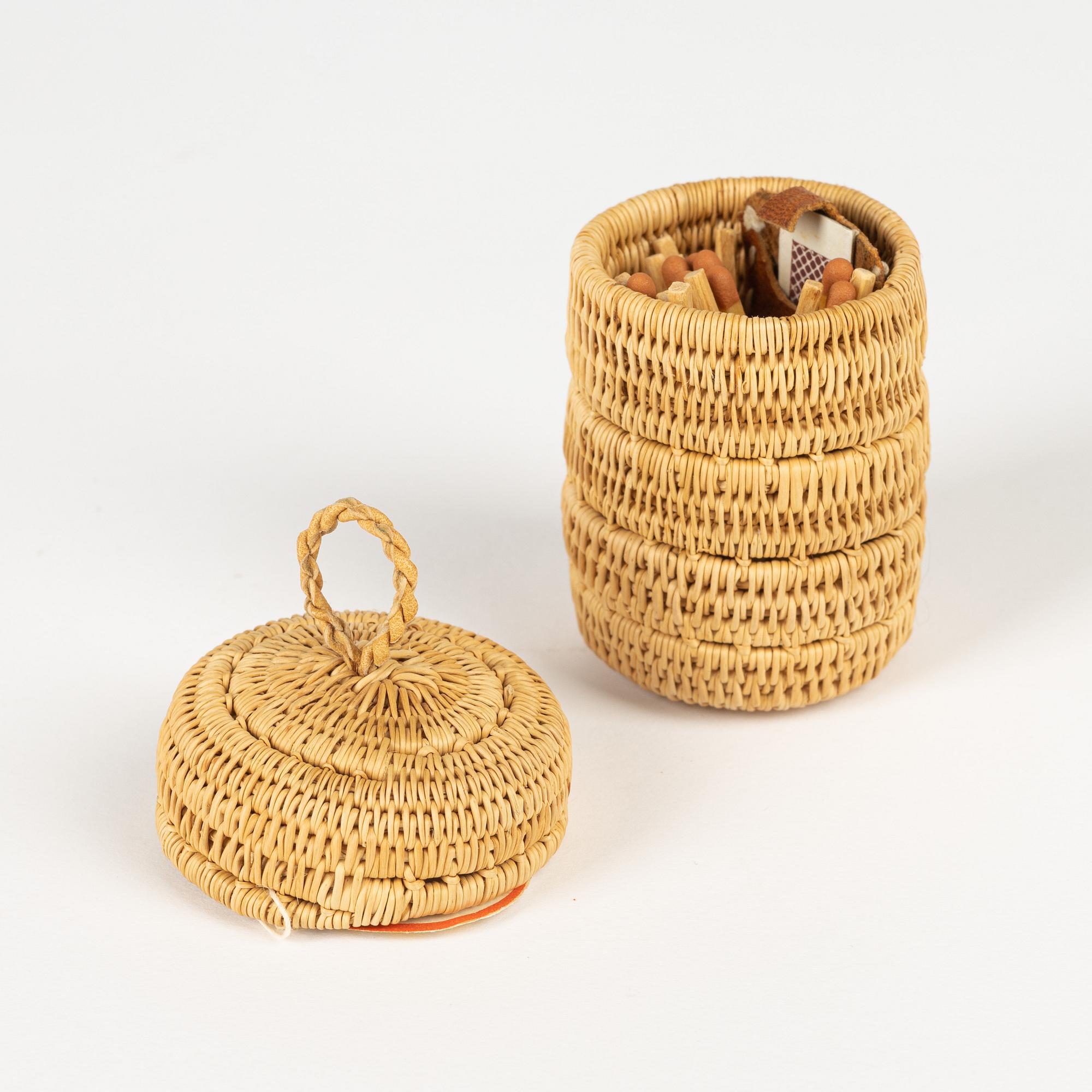 A small birch root box by Margareta Grahn.