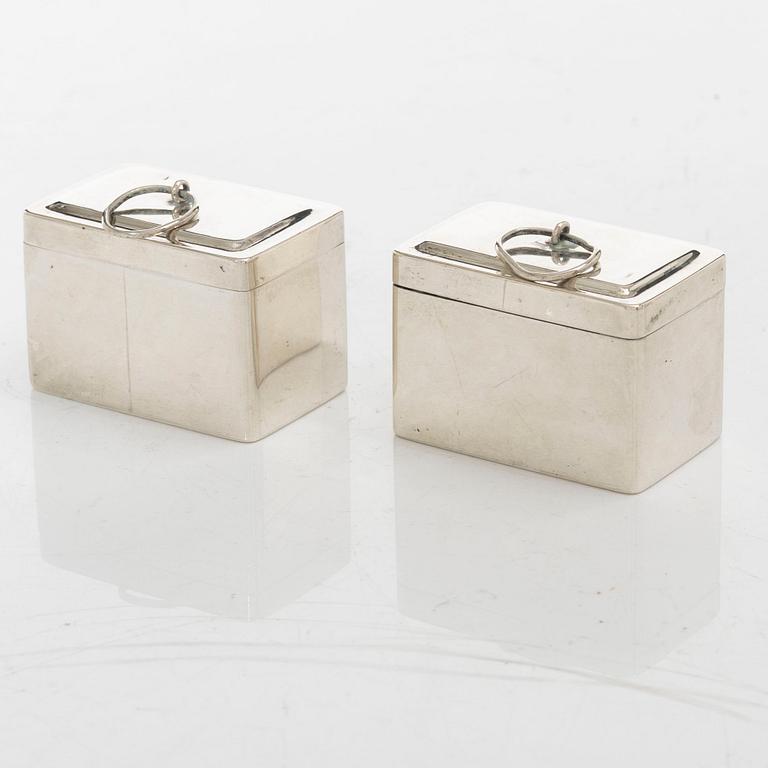 Dosor, 5 st, silver, Sverige 1800-tal.