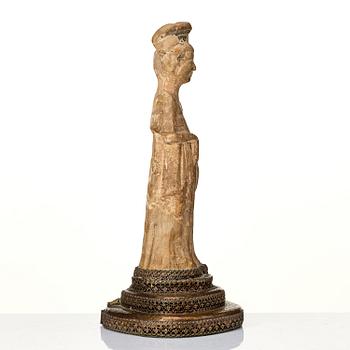 Figuriner, lergods. Sui/Tangdynastin.