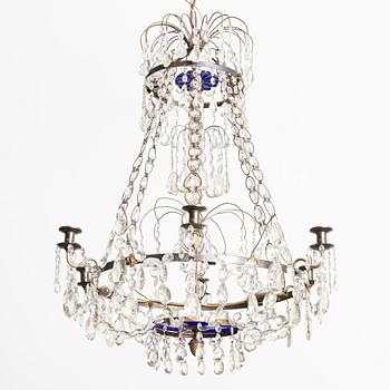 A Gustavian style chandelier, early 20th Century.