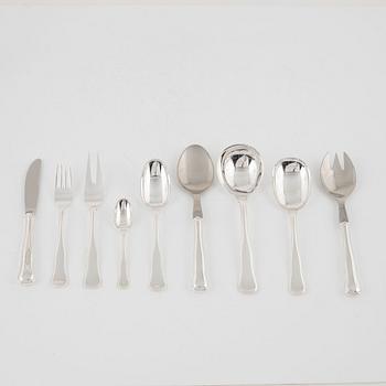 A Danish Silver Cutlery, 'Old Danish', Cohr, with Swedish import mark (54 pieces).