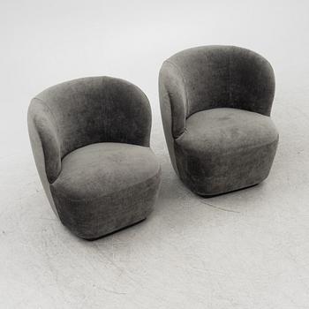 Space Copenhagen, fåtöljer, ett par, "Stay Lounge Chair", Gubi.
