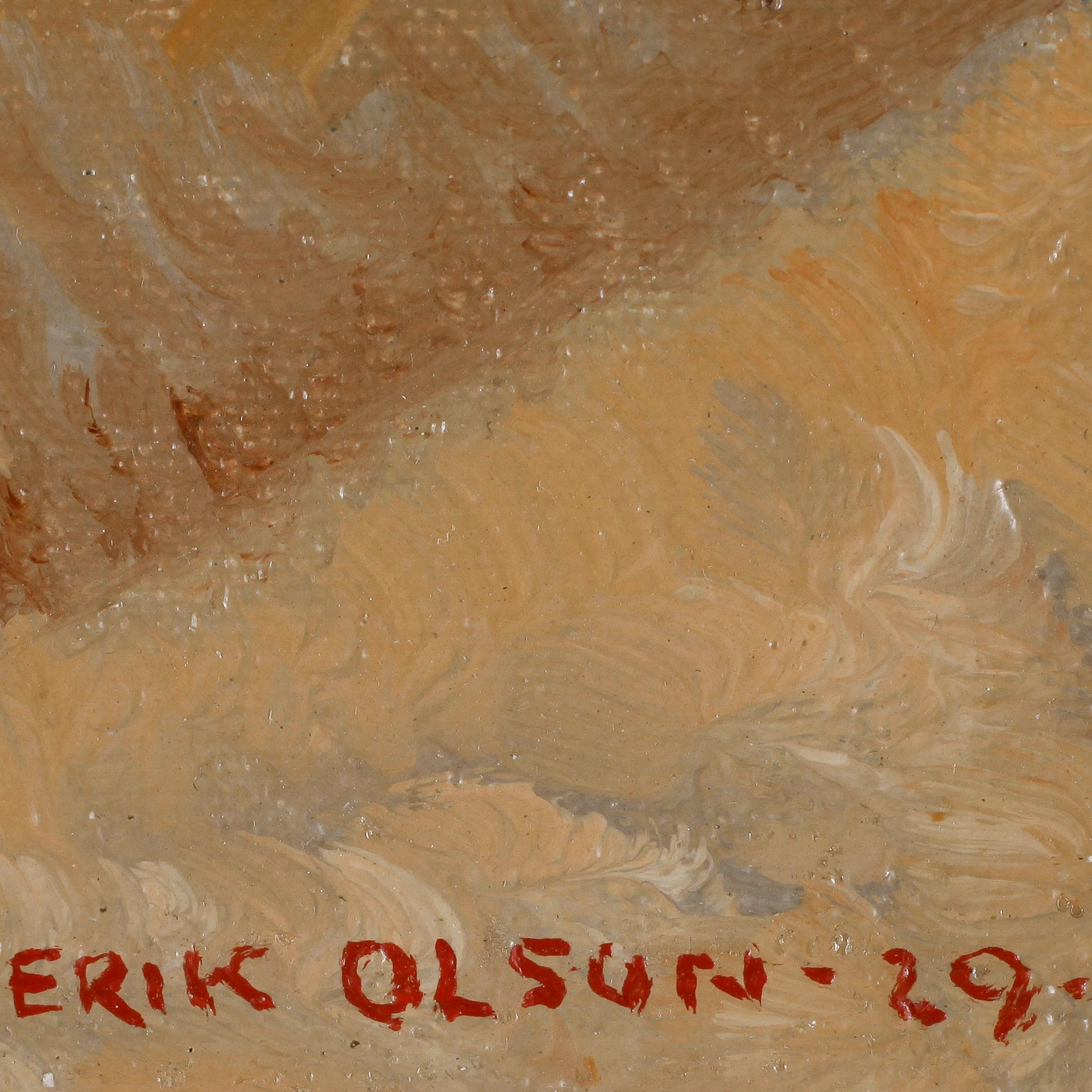 ERIK OLSON, olja på duk, signerad och daterad -29.