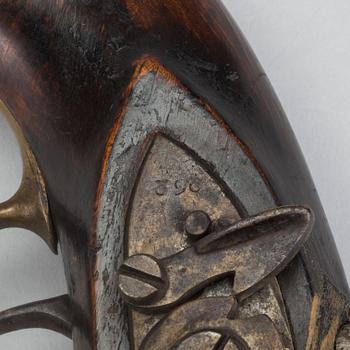 A percussion gun, 19th century,