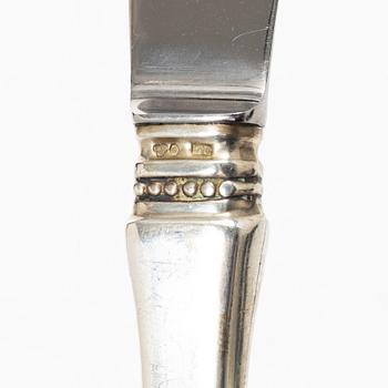 Eric Löfman, a 19-piece silver flat ware set, "Uppsala", MGAB, Lidköping, Sweden, 1978-80.