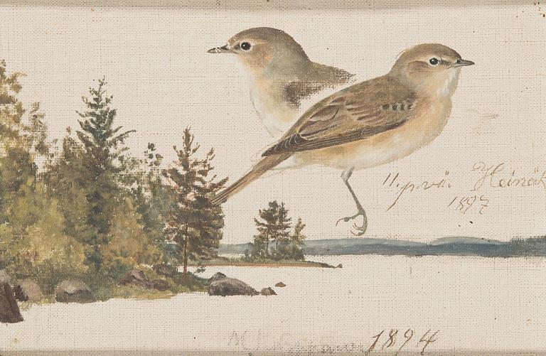 Matti Karppanen, olja på pannå, signerad.