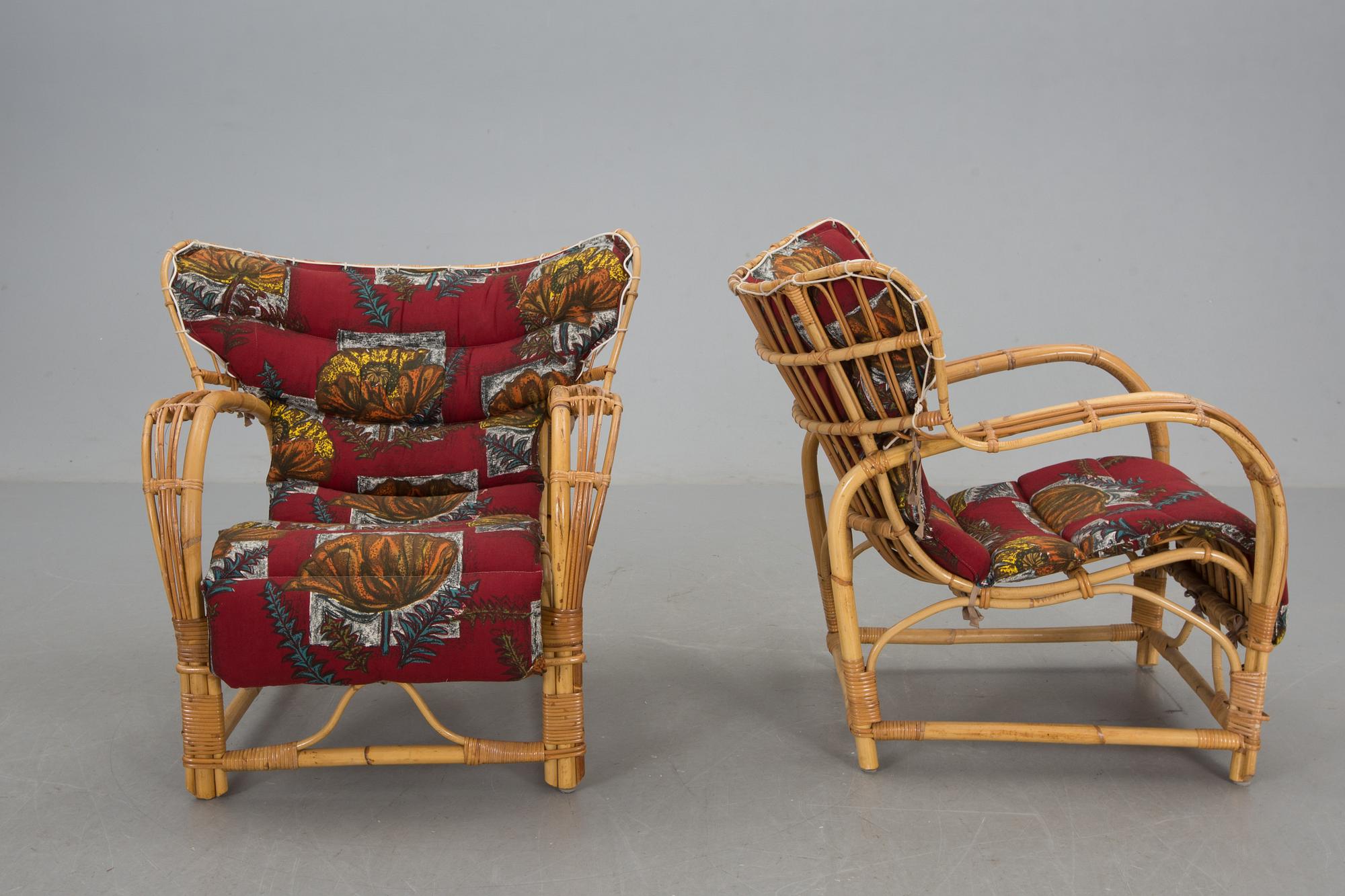 FÅTÖLJER, ett par, troligen Viggo Boesen.