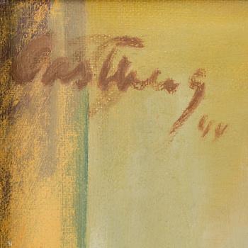 OKÄND KONSTNÄR, olja på duk, bär signatur, otydligt daterad, 1900-tal.