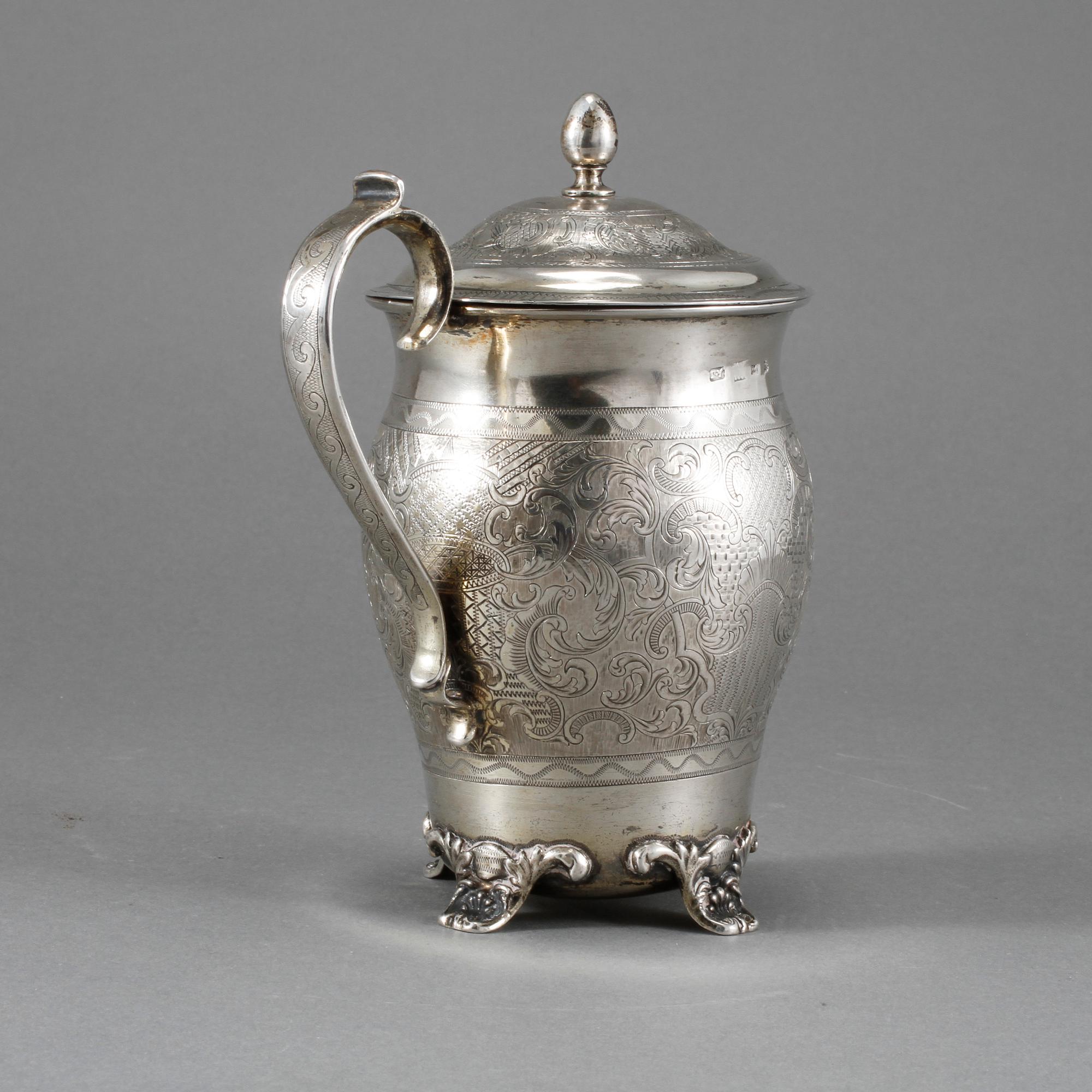 BÄGARE, silver, Moskva, 1849, vikt 322 g.