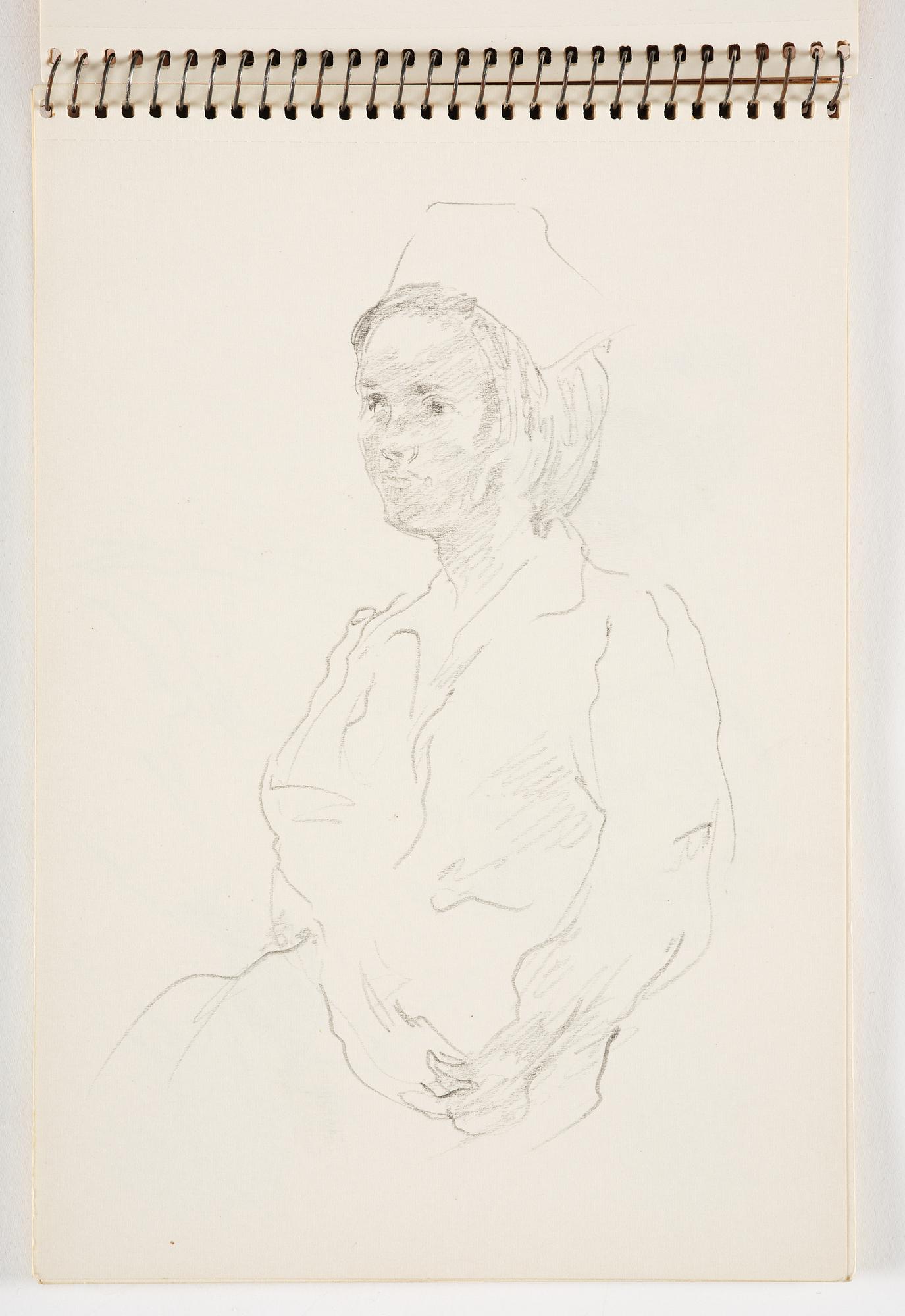 Lotte Laserstein, 3 skissböcker med blyertsteckningar.