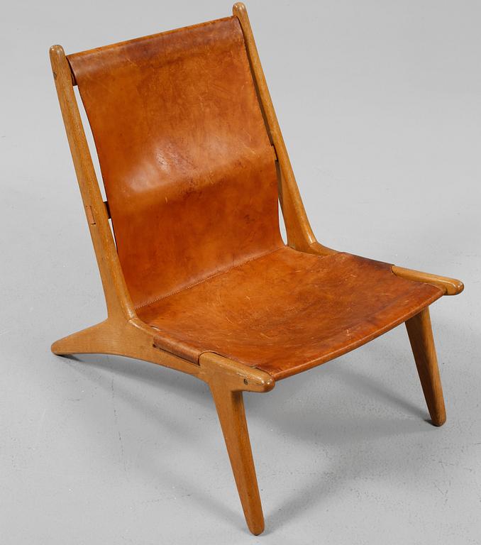 FÅTÖLJ. "Vilstol/Jaktstol 204". Östen Kristiansson, Vittsjö Möbelfabrik, 1900-talets andra hälft.