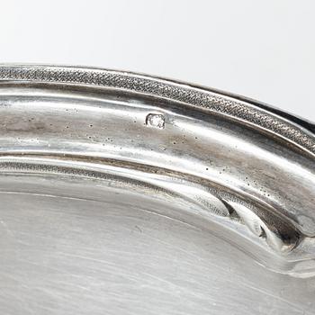 A French silver dish, mark of Adolphe Boulenger, Paris, 1876-1899.