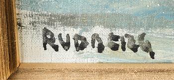 GUSTAV RUDBERG, olja på duk, signerad.