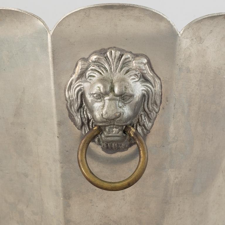 A swedish pewter winecooler, Rudolf Zibell Metallvarufabrik, Eskilstuna, 1930s.