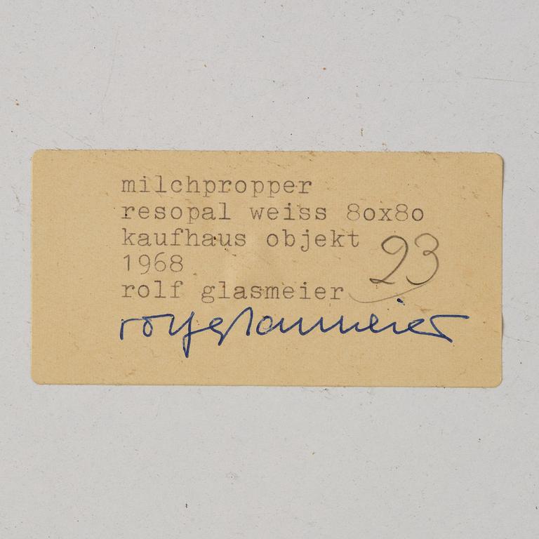 Rolf Glasmeier, "Milchpropper", Kaufhaus objekt.