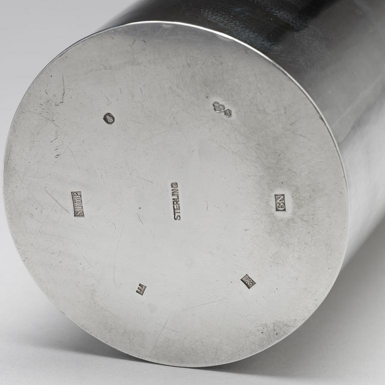 Sigurd Persson, vas, sterlingsilver, Stockholm, 1963, smed Johann Wist.