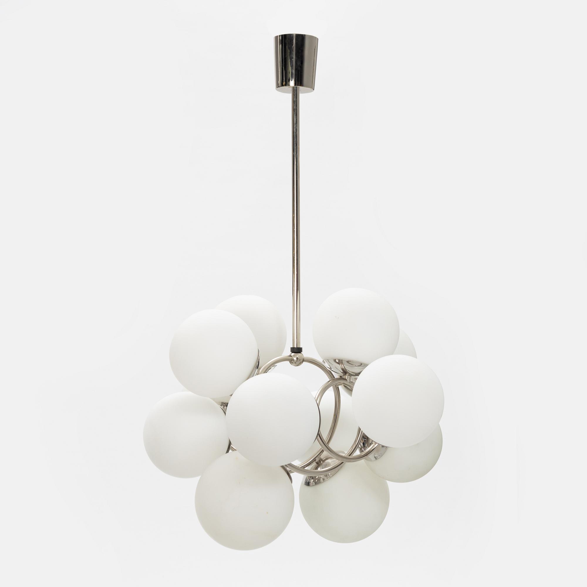 A sputnik model ceiling lamp from Kaiser Leuchten.