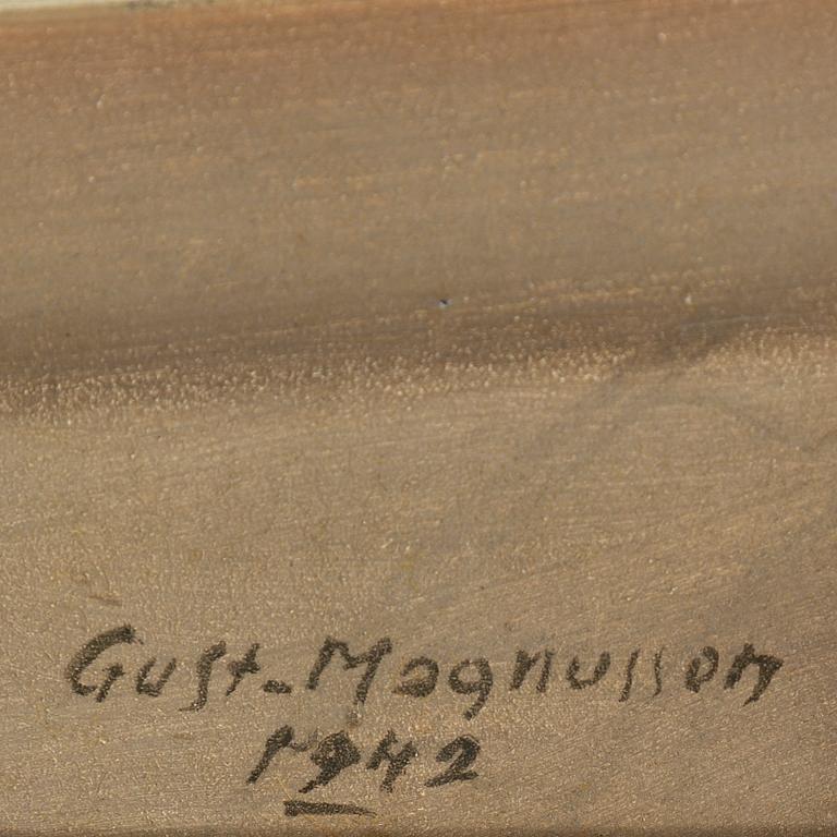 GUSTAF MAGNUSSON, oil on panel, signed and dated 1942.
