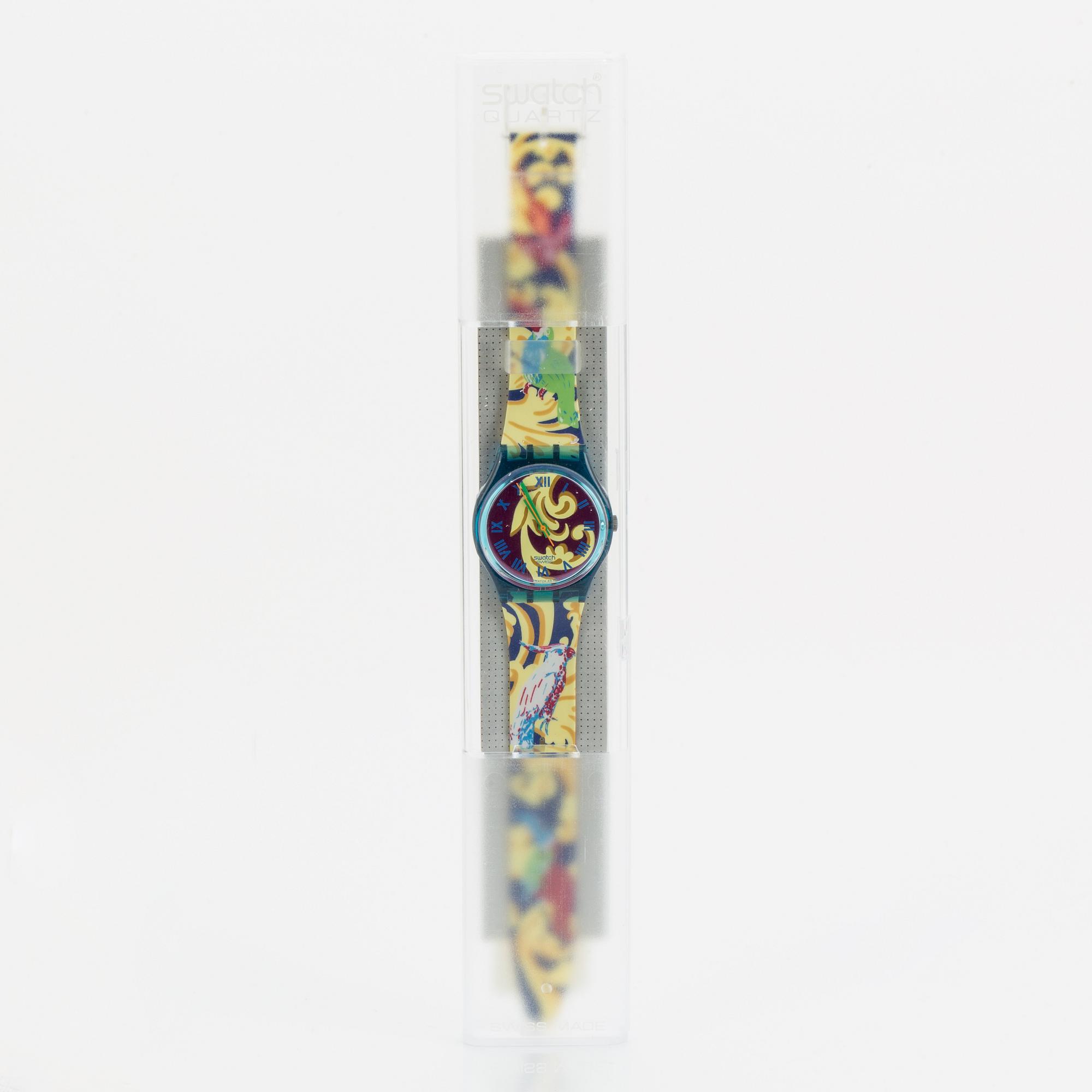 Swatch, Perroquet, wristwatch, 34 mm.