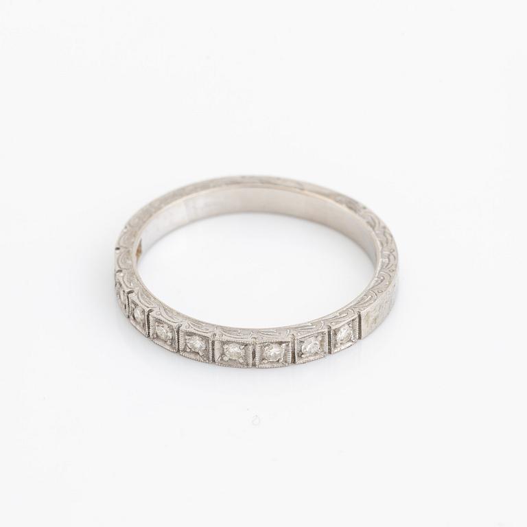 Eight cut diamond ring.
