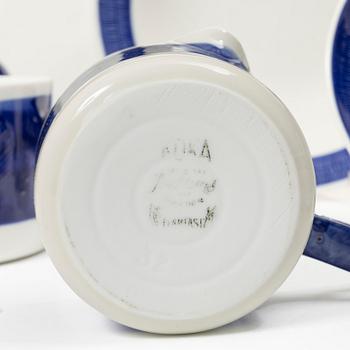 Hertha Bengtson, Dinner service, 55 pieces, porcelain, “Koka Blå”, Rörstrand.