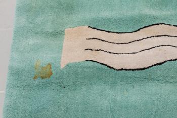A handmade "Marine D'abord" by Eileen Gray for Gruber Design, 330 x 160 cm from the second half of the 20th century.