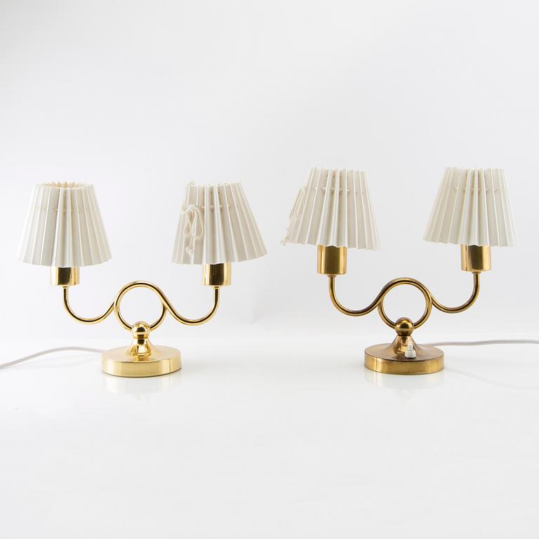 Josef Frank, Table lamps 1 pair, model no 2483/1 for the firm Svenskt Tenn.