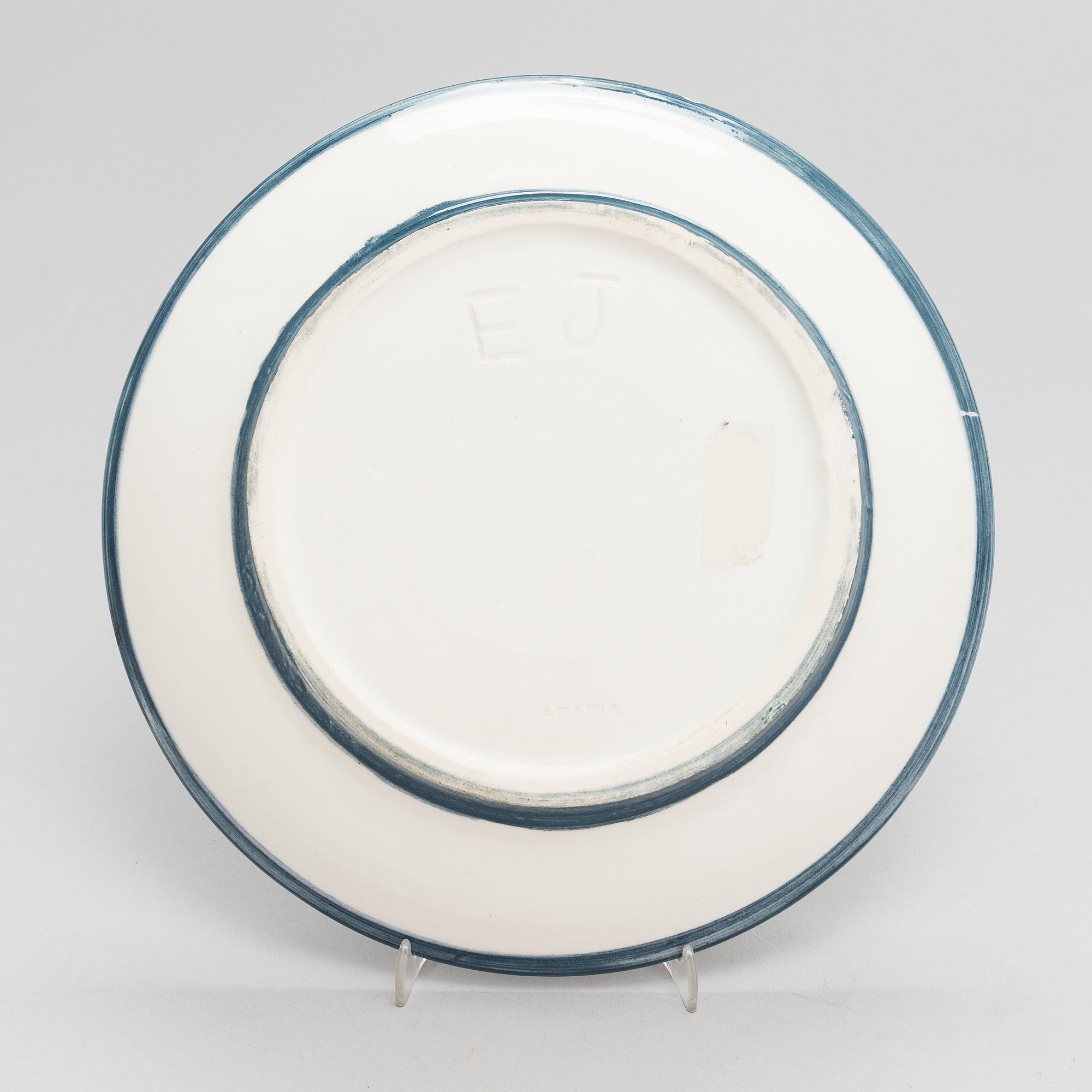 Elin Juselius, malja, signeerattu EJ Arabia.