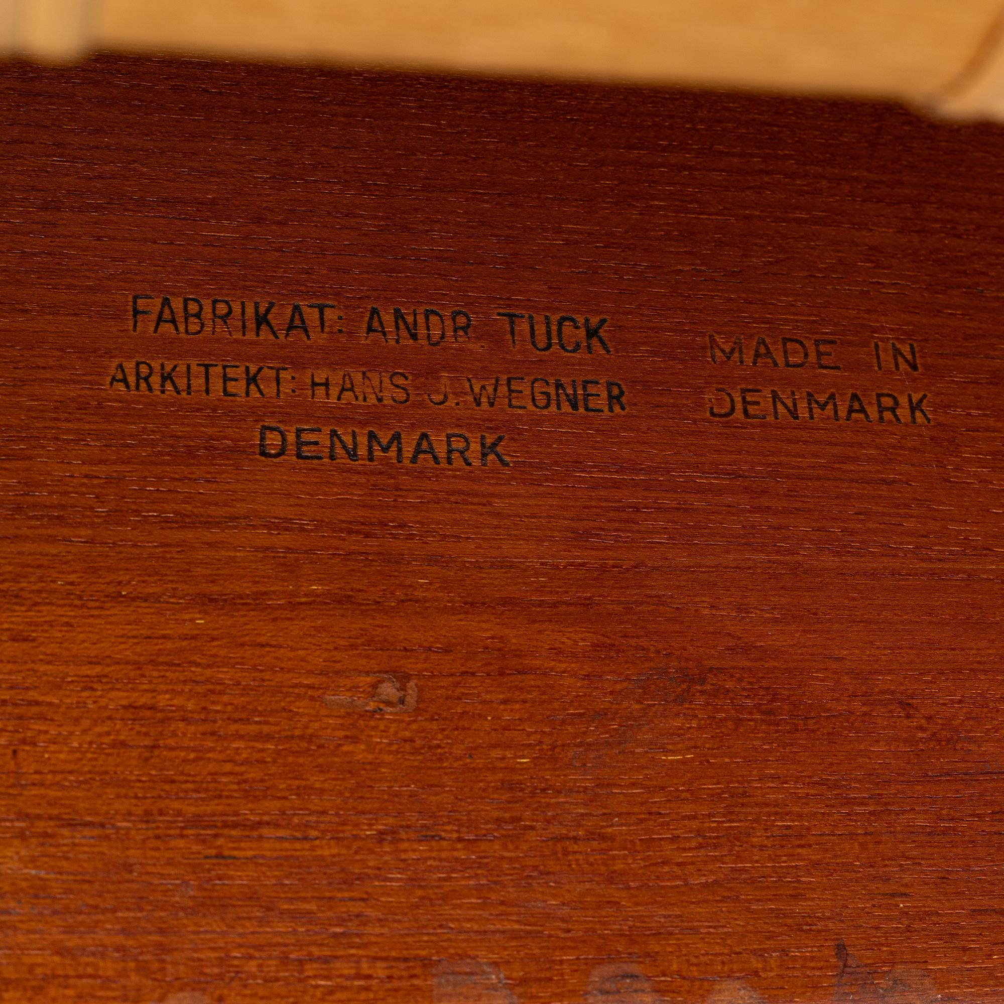 Hans J. Wegner, A coffee table, Andreas Tuck, Denmark, 1960's.