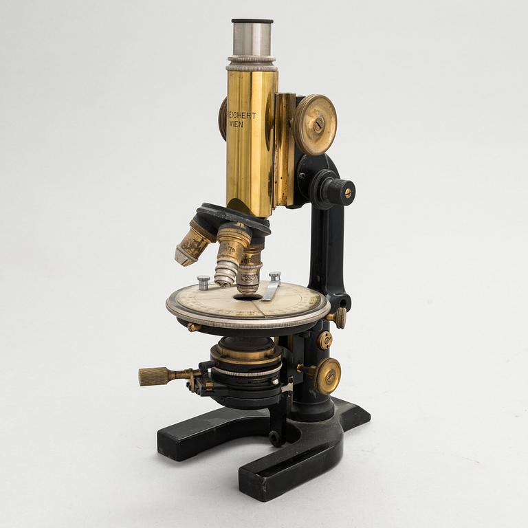 C Reichert, A microscope in box. Wienna ca. 1920.