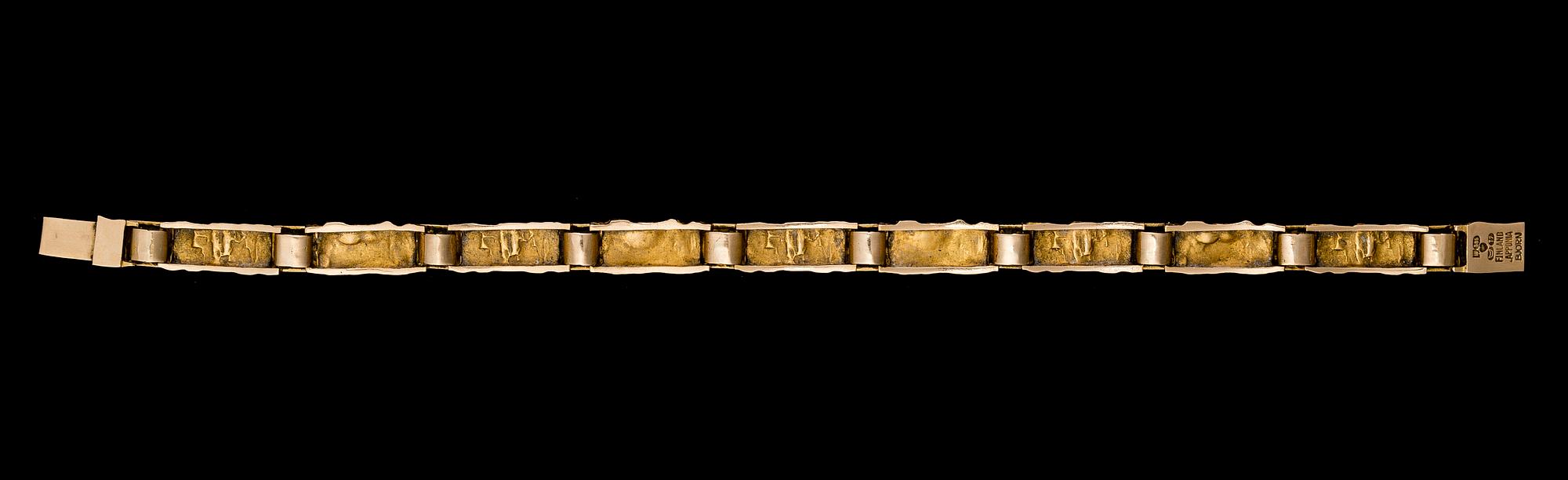 BJÖRN WECKSTRÖM, armband "Jotos", 14K guld. Lapponia 1972.