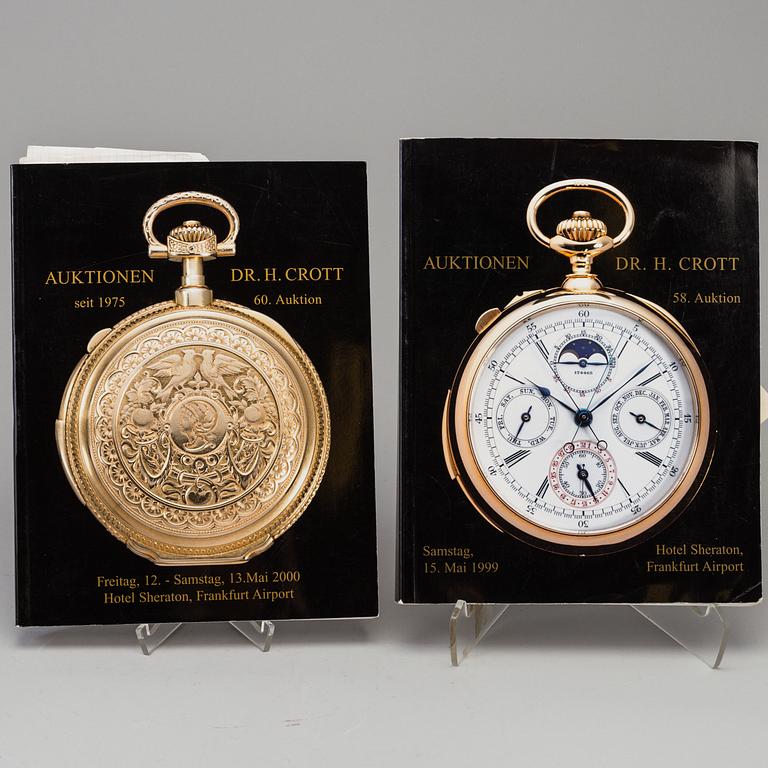 KLOCKLITTERATUR, 9 st, bl.a. Automatic-Armbanduhren aus der Schweiz: Uhren, die sich selber aufziehen.