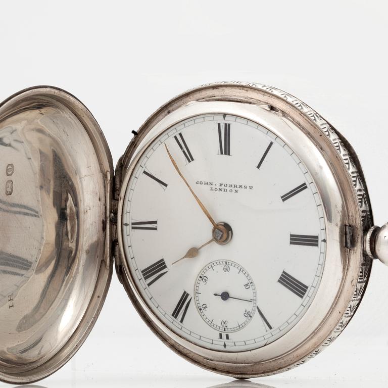 JOHN FORREST, London, "Chronometer maker to the Admirality", pocket watch, 57,5 mm, hunting case,